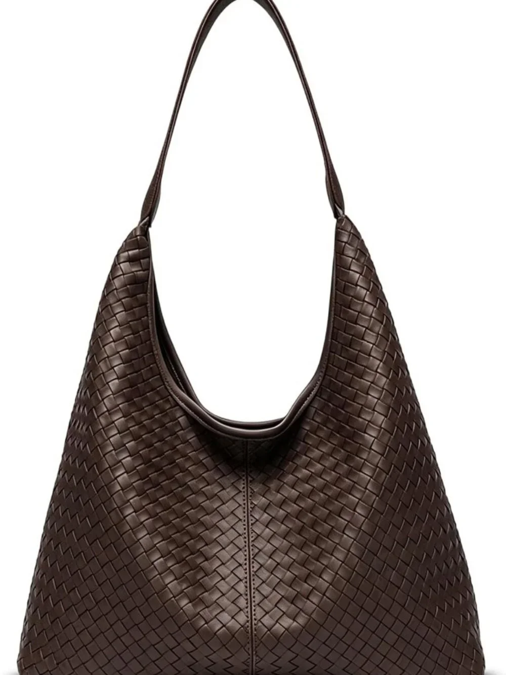 Stylish Woven Tote Bag for Women, Vegan Leather Hobo, Large Slouchy Work Purse